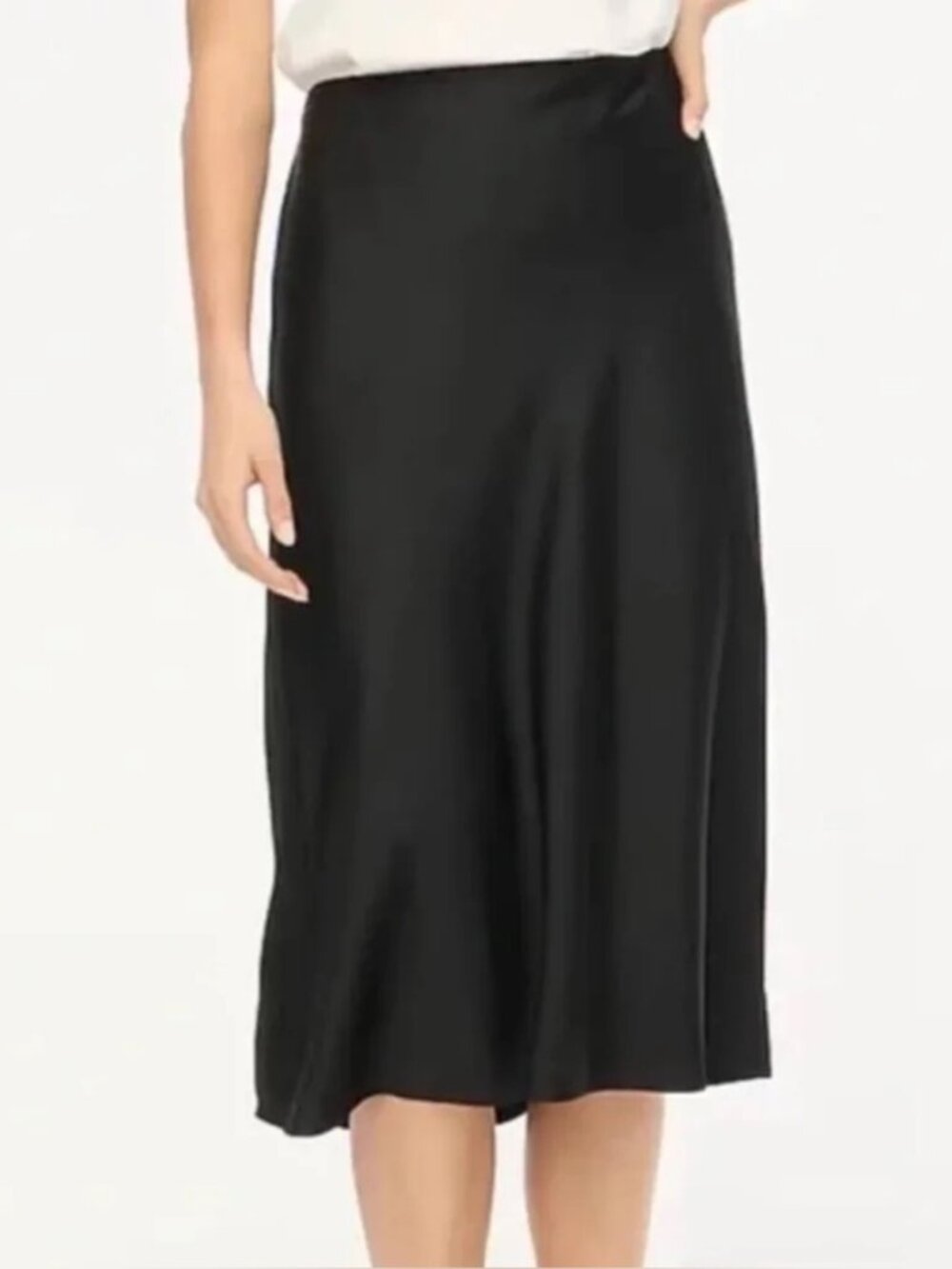 J Crew Satin Skirt Size M